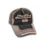 Black on Dark Gray Vintage New York Baseball Cap