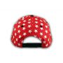 Red USA Star Spangled Snapback Hat
