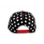 Black USA Star Spangled Snapback Hat
