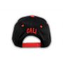 Red Cali Script on Black Republic Snapback Hat