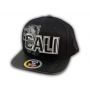 Black on Black Cali Bear Snapback Hat
