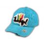Turquoise Thankful Washed Baseball Cap