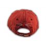 Burgundy Cat Mom Washed and Distressed Baseball Cap