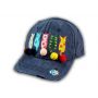Navy Blue Cat Mom Washed and Distressed Baseball Cap