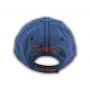 Navy Blue Cat Mom Washed and Distressed Baseball Cap