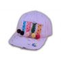 Purple Cat Mom Washed and Distressed Baseball Cap