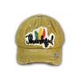 Khaki Thankful Washed and Distressed Baseball Cap