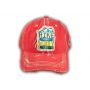 Coral Hike More Worry Less Washed and Distressed Baseball Cap