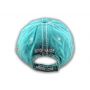 Turquoise Hike More Worry Less Washed and Distressed Baseball Cap