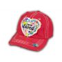Red I Am So Loved Vintage Washed and Distressed Baseball Cap