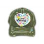 Olive Green I Am So Loved Vintage Washed and Distressed Baseball Cap