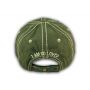 Olive Green I Am So Loved Vintage Washed and Distressed Baseball Cap