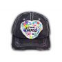 Black I Am So Loved Vintage Washed and Distressed Baseball Cap