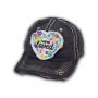 Black I Am So Loved Vintage Washed and Distressed Baseball Cap