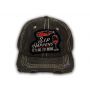 Black Sip Happens It's Ok To Wine Washed and Distressed Baseball Cap