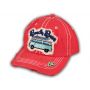 Coral Beach Bum Washed and Distressed Baseball Cap