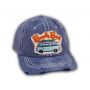 Navy Blue Beach Bum Washed and Distressed Baseball Cap