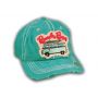 Turquoise Beach Bum Washed and Distressed Baseball Cap