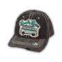Black Beach Bum Washed and Distressed Baseball Cap
