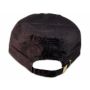 Black Cadet Cap Red Hearts Army Hat Vintage Distressed Visor
