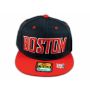 Boston Snapback Black Red Baseball Adjustable Hat Cap Flat Bill