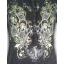 Detail - Front - Long Sleeve Thermal Button Up Shirt All Over Print with Jewels
