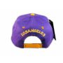 Los Angeles Snapback Purple Gold Baseball Hat Cap Grenade Flat Bill