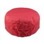 Purple Rose Bud on Pink Cadet Cap Military Hat Distressed Visor