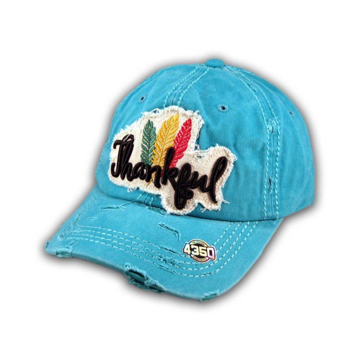 Turquoise baseball cap on sale