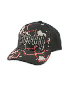 Fighter on Black Snapback Ball Cap