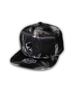 California Republic Black and Gray Snapback Hat