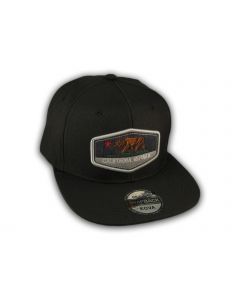 Black California Republic Bear Snapback Hat