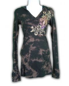 Thermal Hoodie Long Sleeve All Over Print and Jewel