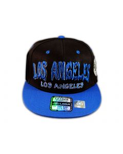 Los Angeles Snapback Black Blue Baseball Hat Cap Grenade Flat Bill