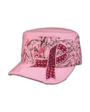 Pink Cancer Ribbon Hat