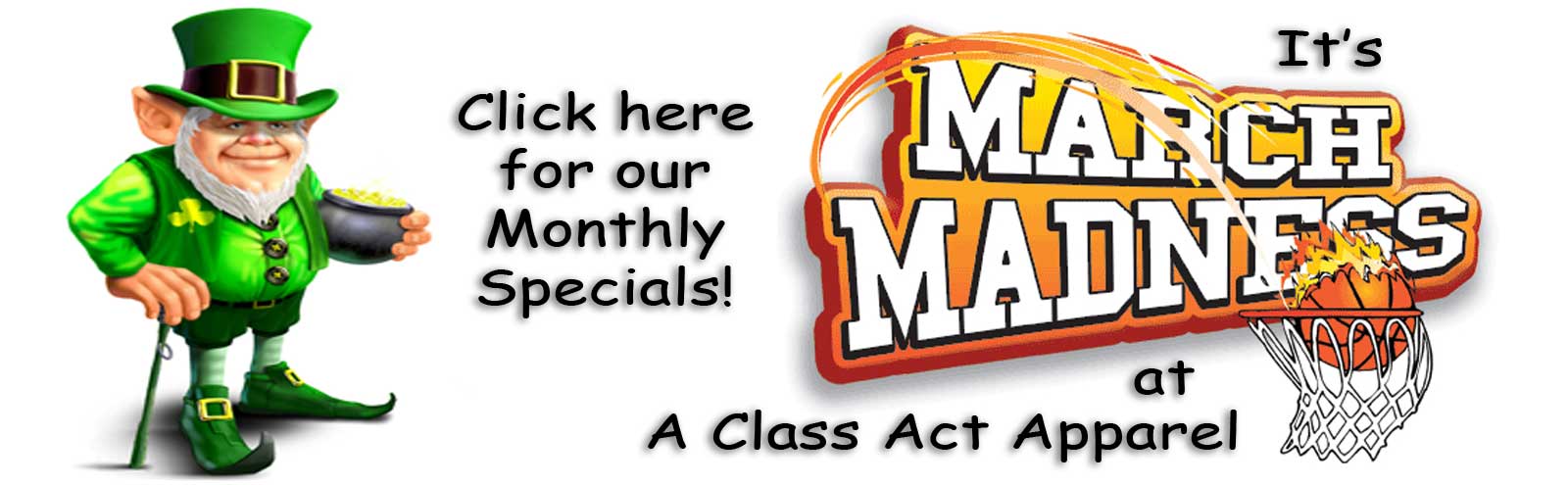 Click here for our Monthly Specials!